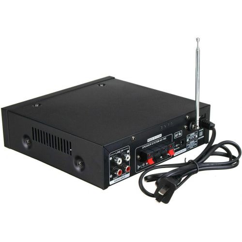  [아마존베스트]-Service-Informationen 800W Bluetooth Car Home Amplifier HiFi Stereo Audio Digital Amp MP3 SD MIC (BT-309A 800W)