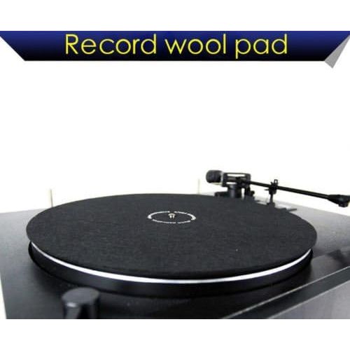  [아마존베스트]Nobsound LP Vinyl Turntable Slipmat Record Wool Pad Anti-static Anti-Vibration Black Mat