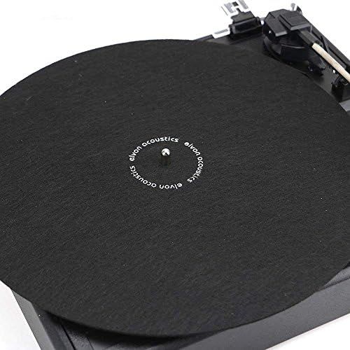  [아마존베스트]Nobsound LP Vinyl Turntable Slipmat Record Wool Pad Anti-static Anti-Vibration Black Mat