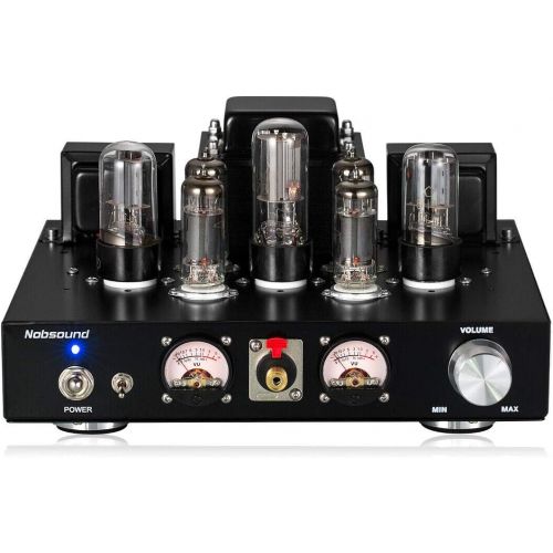  Nobsound 6P1 6.8W 2 Vacuum Tube Power Amplifier; Stereo Class A Single-Ended Audio Amp Headphone Amplifier Handcrafted (with Headphone Amp Function)