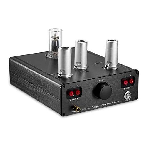  Nobsound Little Bear T11 6N212AX7 Vacuum&Valve Tube Phono Turntable Preamplifier; MM RIAA LP Vinyl Record Player Preamp; Stereo HiFi Audio Pre-Amplifier