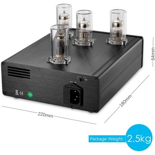  Nobsound Little Bear T11 6N212AX7 Vacuum&Valve Tube Phono Turntable Preamplifier; MM RIAA LP Vinyl Record Player Preamp; Stereo HiFi Audio Pre-Amplifier