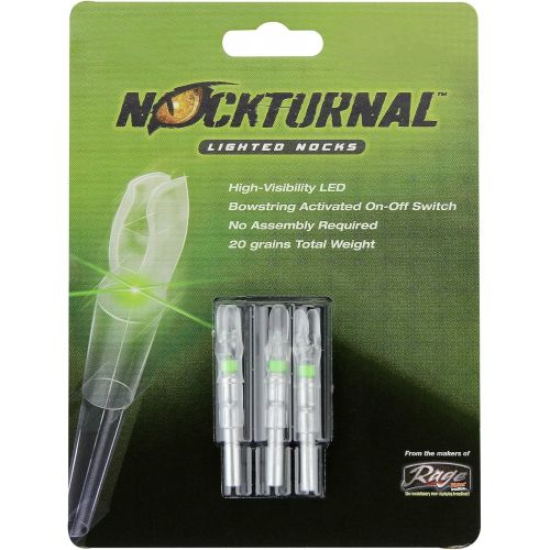  Nockturnal-X Lighted Archery Nocks for Arrows with .204 Inside Diameter Including Gold Tip Kinetic, Easton, Axis FMJ, Trophy Ridge, and Carbon Impact, HOT and More