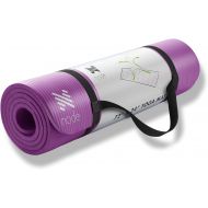 Node Fitness 72 x 24 Yoga Mat - 1/2 Extra Thick with Carrying Strap
