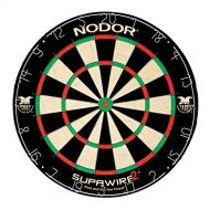 Nodor Supawire 2 Regulation-Size Bristle Dartboard with Moveable Number Ring and Hanging Kit