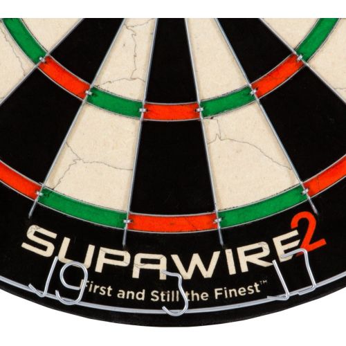  Nodor Supawire 2 Regulation-Size Bristle Dartboard with Moveable Number Ring and Hanging Kit
