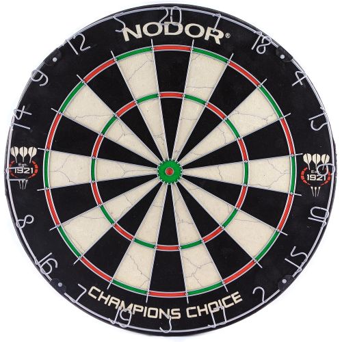  Nodor Champions Choice Practice Sef-Adhesive Bristle Dartboard - Used by Pro Dart Throwers to Enhance Their Skills