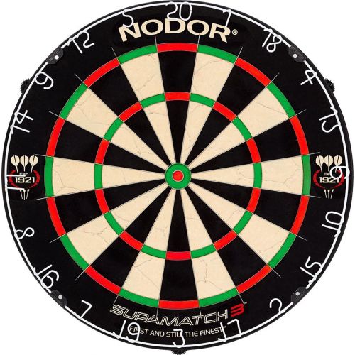  Nodor SupaMatch 3 Bristle Dartboard Staple-Free Wiring System Significantly Reducing Bounce Outs