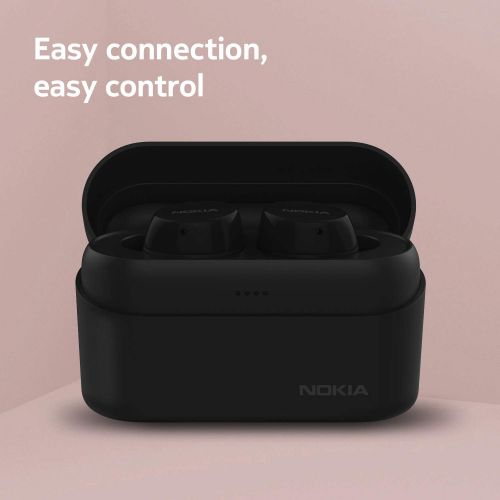  Nokia Power Earbuds True Wireless with Charging Case Up to 150 Hours of Play Waterproof Universal Bluetooth 5.0 Compatibility with Built-in Mic Crystal-Clear Sound with Enhanced Ba