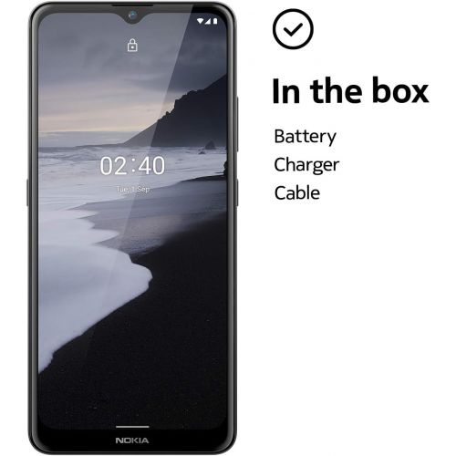  [아마존베스트]Nokia 2.4 Android 10 Unlocked Smartphone with 2/32 GB Memory, 6.5-Inch HD+ Screen, 2-Day Battery Life, Fingerprint Sensor and Google Assistant, Charcoal (AT&T/T-Mobile/Cricket/Trac