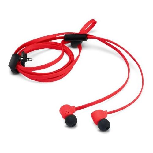  [아마존베스트]-Service-Informationen Nokia Coloud Pop In-Ear Headphones with Integrated Mic and Tangle-Free Cable Compatible with Smartphones, Tablets and MP3 Devices - Red