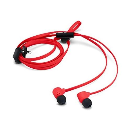  [아마존베스트]-Service-Informationen Nokia Coloud Pop In-Ear Headphones with Integrated Mic and Tangle-Free Cable Compatible with Smartphones, Tablets and MP3 Devices - Red