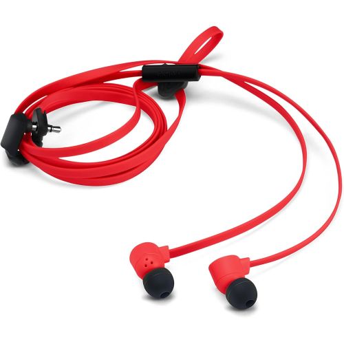  [아마존베스트]-Service-Informationen Nokia Coloud Pop In-Ear Headphones with Integrated Mic and Tangle-Free Cable Compatible with Smartphones, Tablets and MP3 Devices - Red