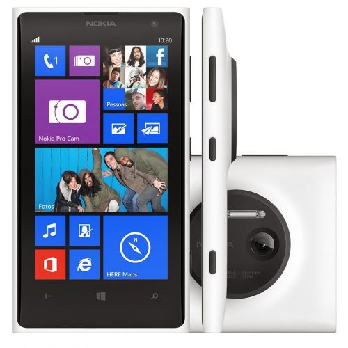  Nokia Lumia 1020 RM-877 32GB AT&T Locked 4G LTE Smartphone w 41MP Camera - White