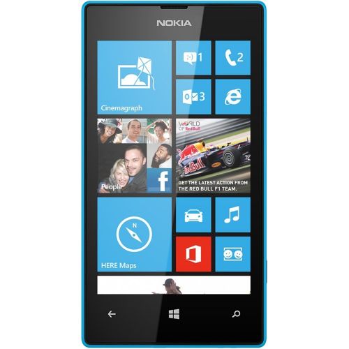  Nokia Lumia 520 Unlocked GSM Windows 8 Smartphone - Cyan Blue