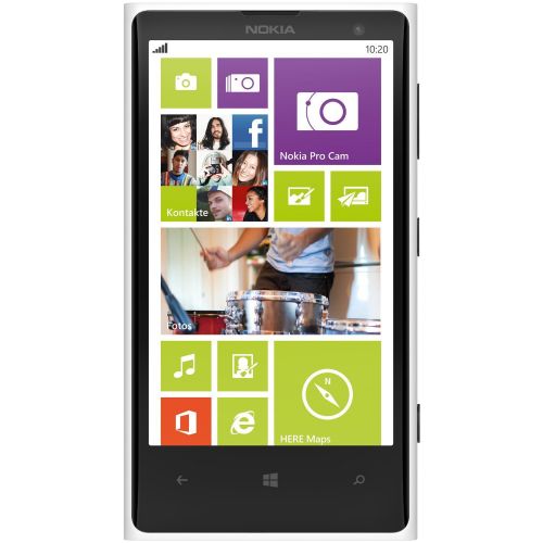  Nokia Lumia 1020 32GB Unlocked GSM Phone w 41MP Camera 4.5 - White - International Version, No Warranty