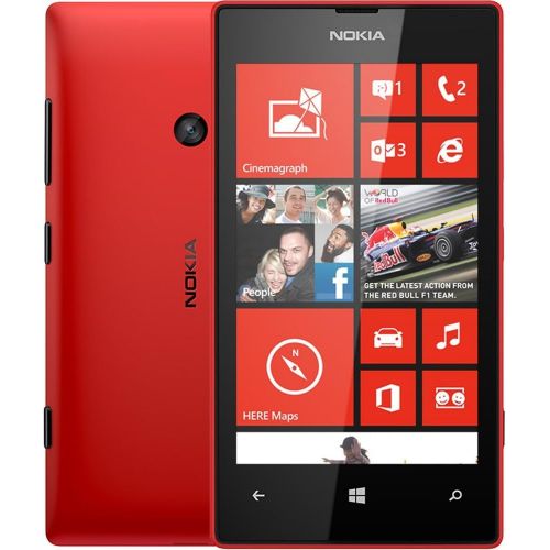  Nokia Lumia 520 GSM Unlock 3G Phone, 4-Inch Touch Screen, 5MP 720P Camera, Windows Phone - Black (International Version)