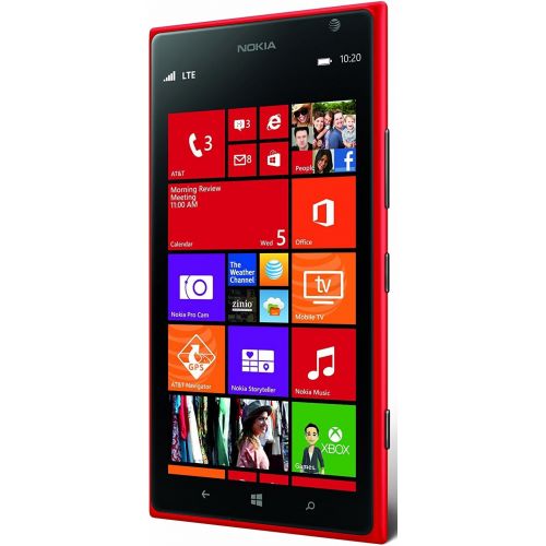  Nokia Lumia 1520 RM-940 16GB GSM + AT&T 4G LTE Quad-Core Windows Phone w 20MP Camera - Red (No Warranty)