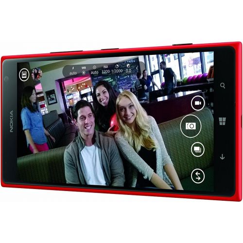 Nokia Lumia 1520 RM-940 16GB GSM + AT&T 4G LTE Quad-Core Windows Phone w 20MP Camera - Red (No Warranty)