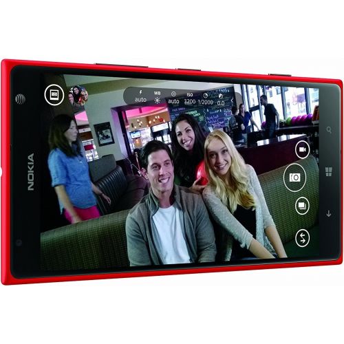  Nokia Lumia 1520 RM-940 16GB GSM + AT&T 4G LTE Quad-Core Windows Phone w 20MP Camera - Red (No Warranty)