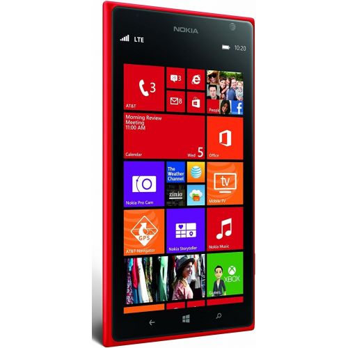  Nokia Lumia 1520 RM-940 16GB GSM + AT&T 4G LTE Quad-Core Windows Phone w 20MP Camera - Red (No Warranty)