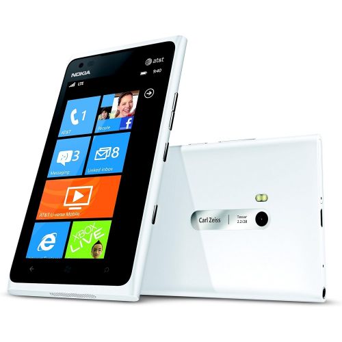  Nokia Lumia 900 AT&T GSM Unlocked 4G LTE Windows 7.5 Smartphone - Cyan Blue