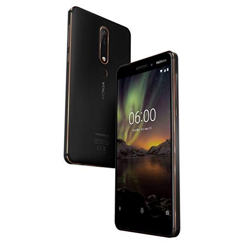  Nokia mobile Nokia 6.1 (2018) - Android One (Oreo) - 32 GB - Dual SIM Unlocked Smartphone (AT&TT-MobileMetroPCSCricketH2O) - 5.5 Screen - Black - U.S. Warranty