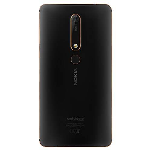  Nokia mobile Nokia 6.1 (2018) - Android One (Oreo) - 32 GB - Dual SIM Unlocked Smartphone (AT&TT-MobileMetroPCSCricketH2O) - 5.5 Screen - Black - U.S. Warranty