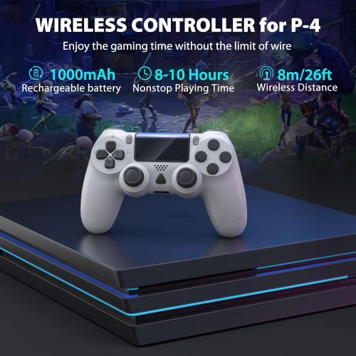  [아마존베스트]Nolansend Wireless Controller Compatible with PS4, Dual Vibration Wireless Gamepad Controller Remote Joystick Compatible with Playstation 4/Pro/Slim with Motion Motors, Audio Function and US