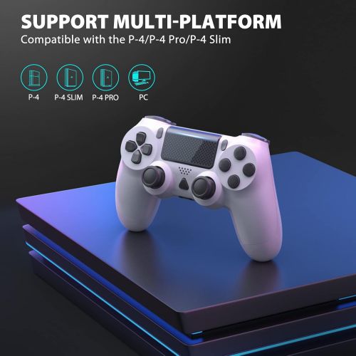  [아마존베스트]Nolansend Wireless Controller Compatible with PS4,1000mAh Dual Shock Controller Gamepad Remote Joystick Replacement for Playstation 4/Pro/Slim with Audio Function, Motion Motors and Mini LED