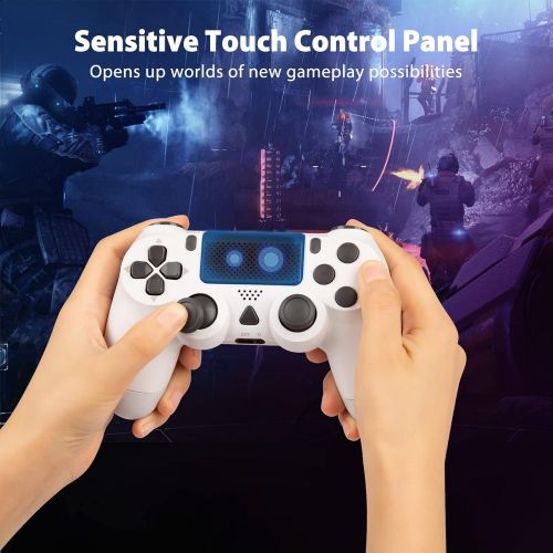  [아마존베스트]Nolansend Wireless Controller Compatible with PS4,1000mAh Dual Shock Controller Gamepad Remote Joystick Replacement for Playstation 4/Pro/Slim with Audio Function, Motion Motors and Mini LED