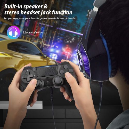  [아마존베스트]Nolansend Wireless Controller Compatible with Playstation 4, Gamepad Controller Remote Joystick Compatible with PS4/Pro/Slim Console with Motion Motors, Audio Function, Touch Pad and Dual Vi