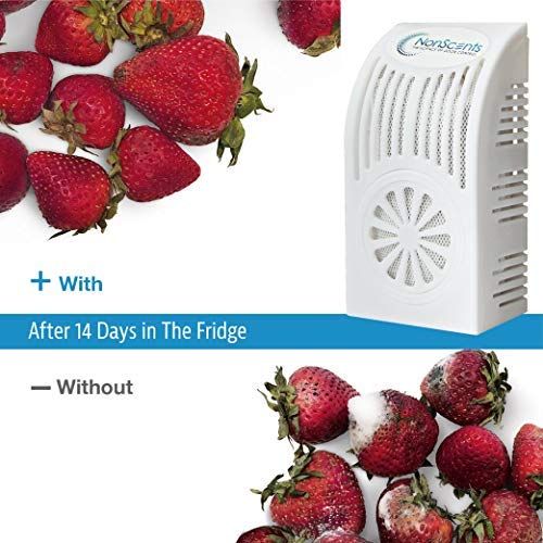  NonScents Refrigerator Deodorizer - Fridge and Freezer Odor Eliminator - Outperforms Baking Soda