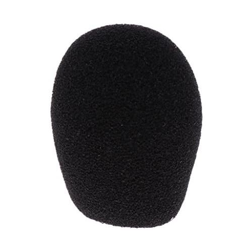  [아마존베스트]Non-brand Sharplace 5Pcs Handheld Stage Microphone Windscreen Foam Mikrofonabdeckung for Lava ILER Lapel Headset MicrophoneBlack