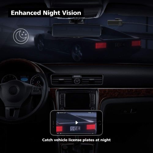  [아마존 핫딜]  [아마존핫딜]Nonda nonda ZUS Smart Dash Cam with ZUS App, Front Dash Cam HD 1080P Video, Sony IMX323 Sensor, 140° Wide Angle, G-Sensor, Enhanced Night Vision, Loop Recording, Built-in WiFi