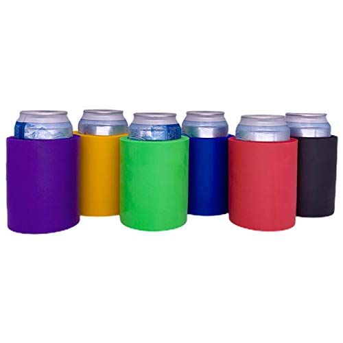  None Blank Thick FoamOld School Style Can Cooler(s) (6, Various)