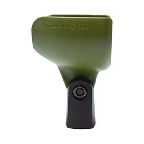  [아마존베스트]None Ammo Clip 520 Microphone Holder for Shure 520 Green Bullet, Superlux D112C, Peavey H-5C CherryBomb & Digital Reference Red Howler Harmonica Microphones, olive green