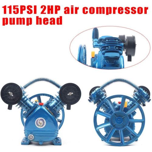  [아마존베스트]None/Brand Munsinn 2HP 115PSI Twin Cylinder V-Type Air Compressor Pump Head Air Tools 1.5KW
