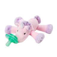 Nookums Paci-Plushies Unicorn Shakies - Pacifier Holder and Rattle (2 in 1) (Plush Toy Includes...