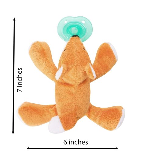  Nookums Paci-Plushies Buddies Pacifier Holder - Plush Toy Includes Detachable Pacifier, Use with...