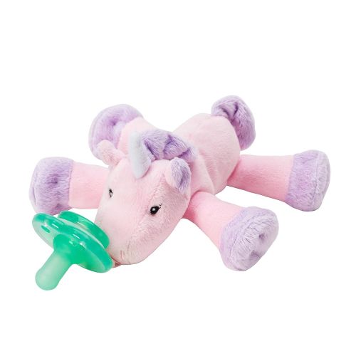  [아마존베스트]Nookums Paci-Plushies Unicorn Shakies - Pacifier Holder and Rattle (2 in 1) (Plush Toy Includes...