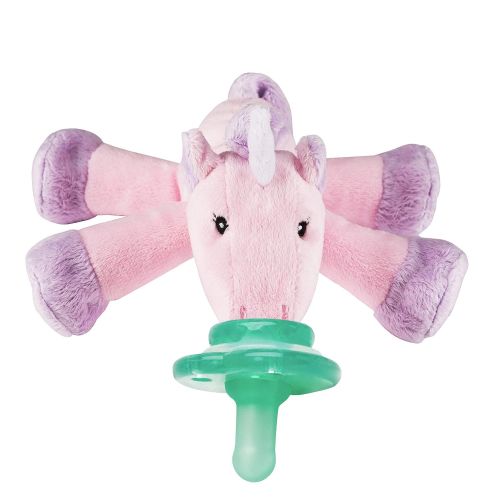  [아마존베스트]Nookums Paci-Plushies Unicorn Shakies - Pacifier Holder and Rattle (2 in 1) (Plush Toy Includes...