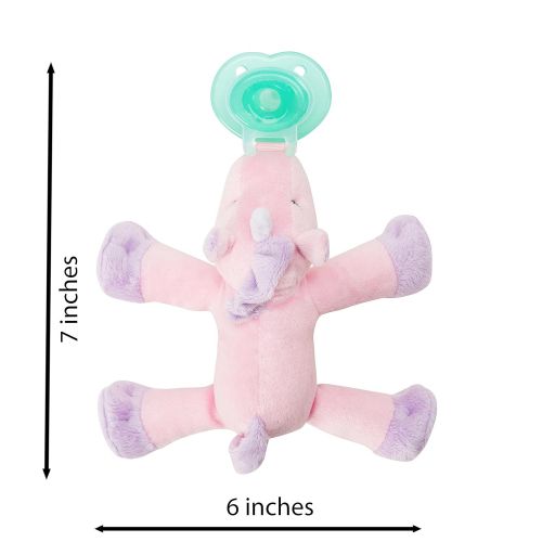  [아마존베스트]Nookums Paci-Plushies Unicorn Shakies - Pacifier Holder and Rattle (2 in 1) (Plush Toy Includes...