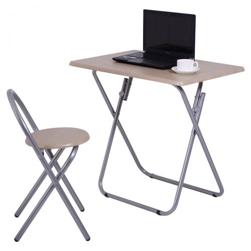  Noooshi Kids Study Writing Desk Table Chair Set Folding Student Children Home School New