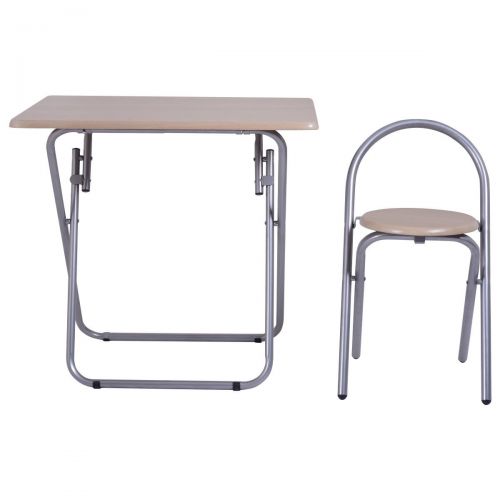  Noooshi Kids Study Writing Desk Table Chair Set Folding Student Children Home School New