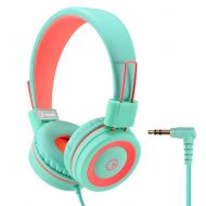 Kids Headphones - noot products K11 Foldable Stereo Tangle-Free 3.5mm Jack Wired Cord On-Ear Headset for Children/Teens/Girls/Boys/Smartphones/School/Kindle/Airplane/Plane/Tablet (