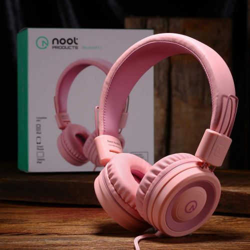 Kids Headphones-noot products K11 Foldable Stereo Tangle-Free 5ft Long Cord 3.5mm Jack Plug in Wired On-Ear Headset for iPad/Amazon Kindle,Fire/Girls/Boys/School/Laptop/Travel/Plan
