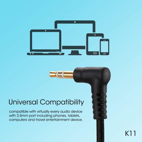  Kids Headphones-noot products K11 Foldable Stereo Tangle-Free 5ft Long Cord 3.5mm Jack Plug in Wired On-Ear Headset for iPad/Amazon Kindle,Fire/Boys/Girls/School/Laptop/Travel/Plan