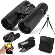 [아마존베스트]Noptix 10x42 Binoculars for Bird Watching - Professional HD Quality Roof Prism Bird Watching Binoculars for Adults - Perfect for Birding, Travel, Hunting, and Stargazing - Includes Tripod