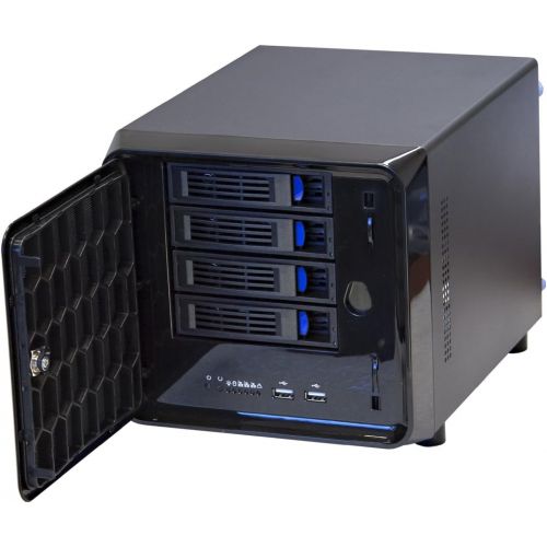  Norco ITX-S4 Black Mini-ITX Form Computer Storage Case